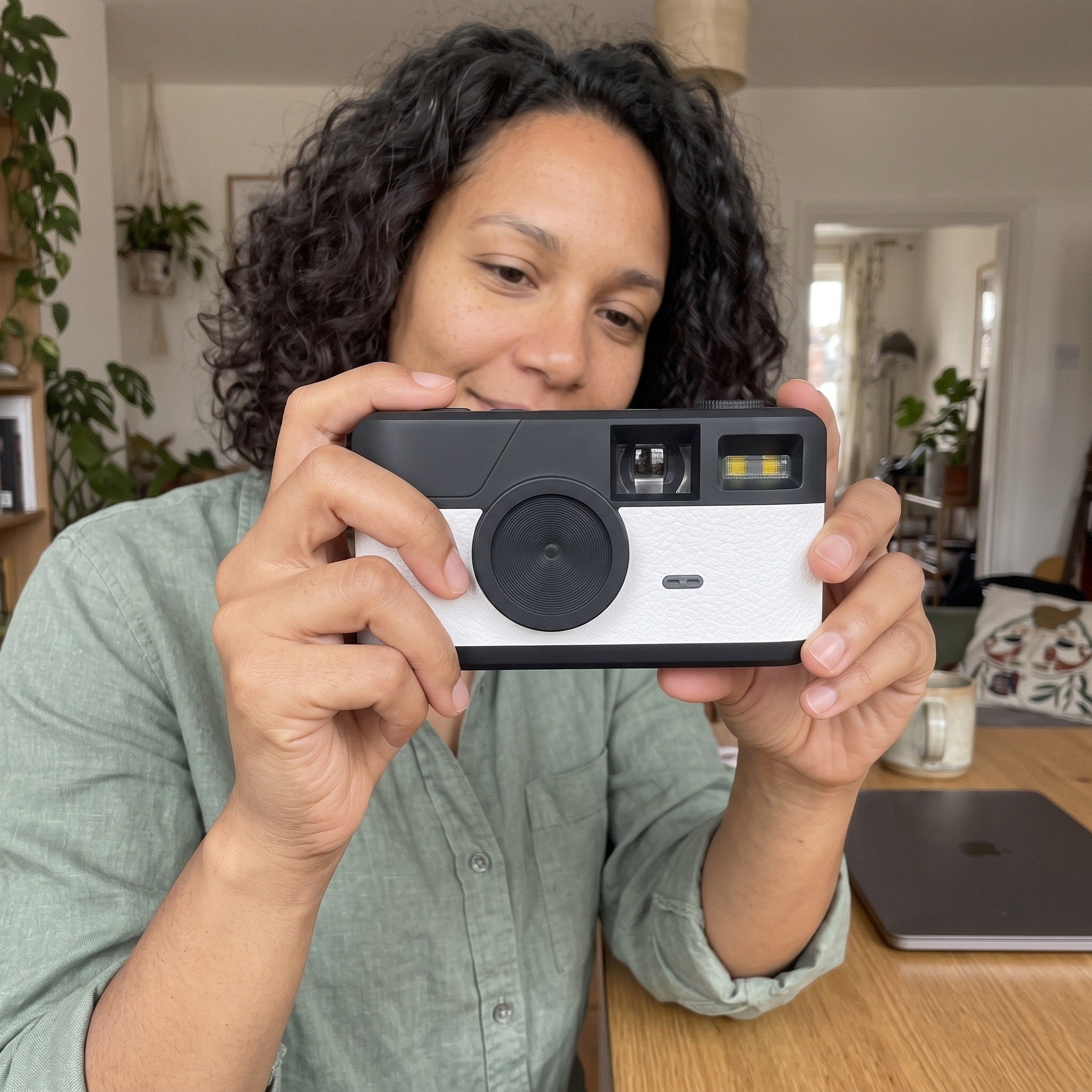 Mia L. with a Sunday Snap camera